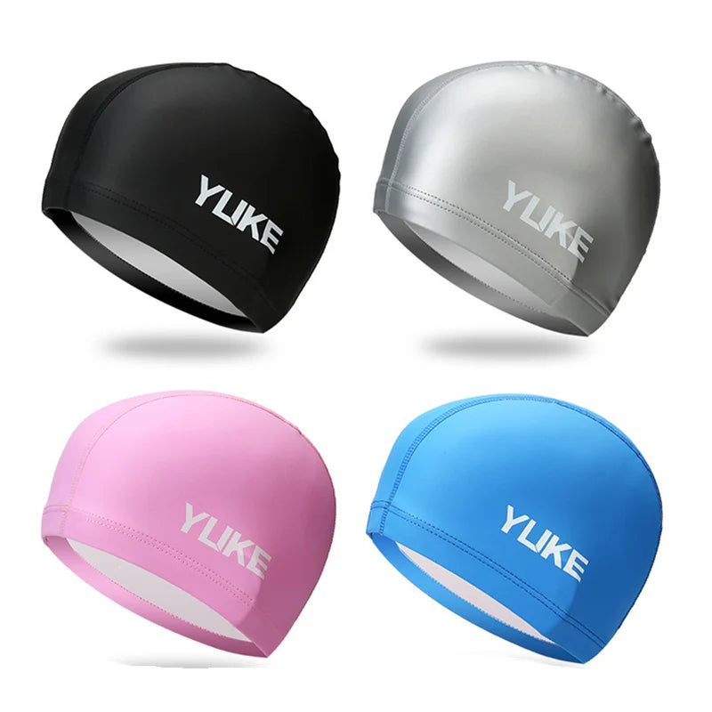 Professional Silicone Swimming Goggles with Earplug, Swim Cap and Bag - Adult Pool Glasses anti Fog