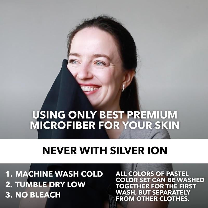 5 pc Microfiber Workout Towels - Quick Dry, Highly Absorbing, Odor-Free, for Women & Men