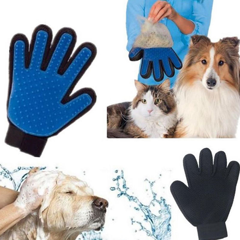 Pet Cat Dog Grooming Bath Magic Glove - Hair Massage Mitt 