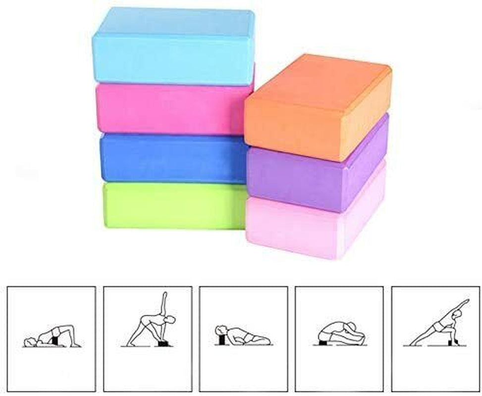 Yoga Block Fitness Foam Brick Pilates Balance Stretching Exercise Gym Workout UK