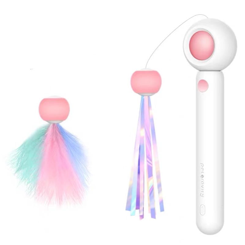 3 in 1 Laser Pointer Cat Teaser Catnip Holder Expandable