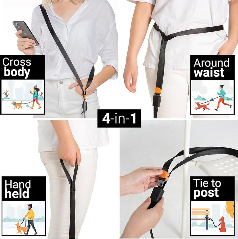 Freedom Paws 4-In-1 Hands-Free Dog Leash - Army Green