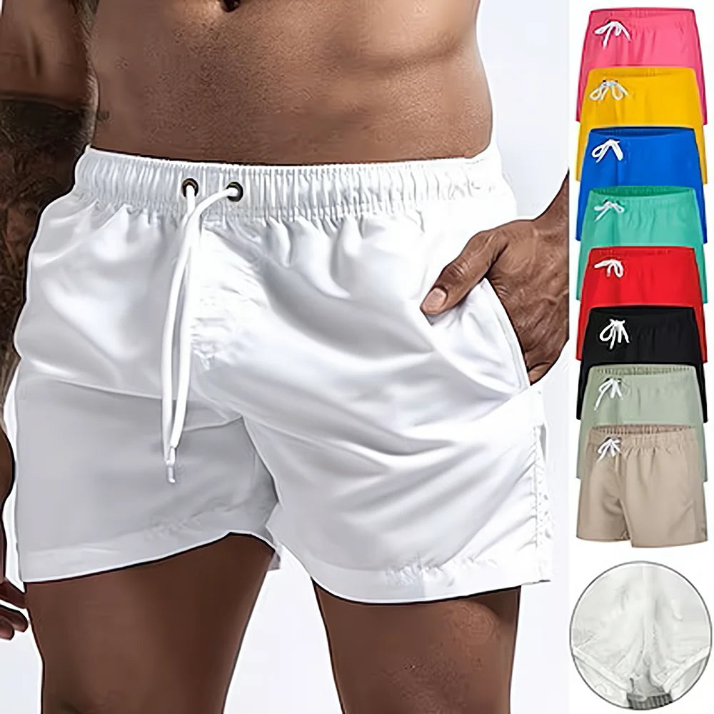 Men'S Swim Shorts Swim Trunks Quick Dry Board Shorts - Breathable -Drawstring with Pockets