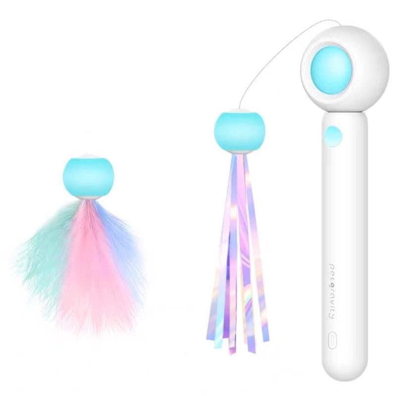 3 in 1 Laser Pointer Cat Teaser Catnip Holder Expandable