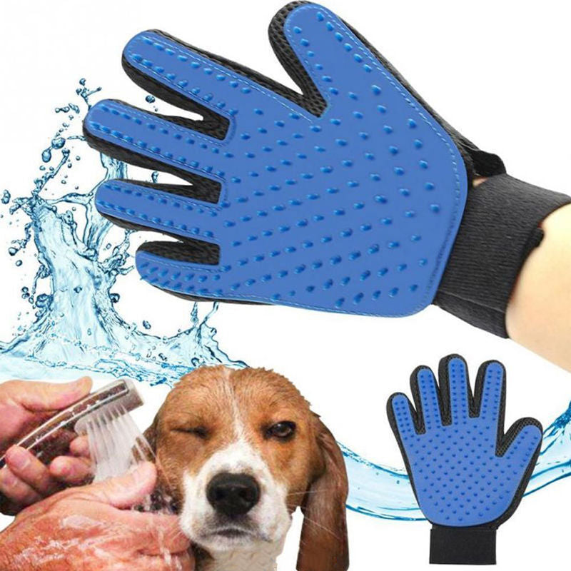 Pet Cat Dog Grooming Bath Magic Glove - Hair Massage Mitt 