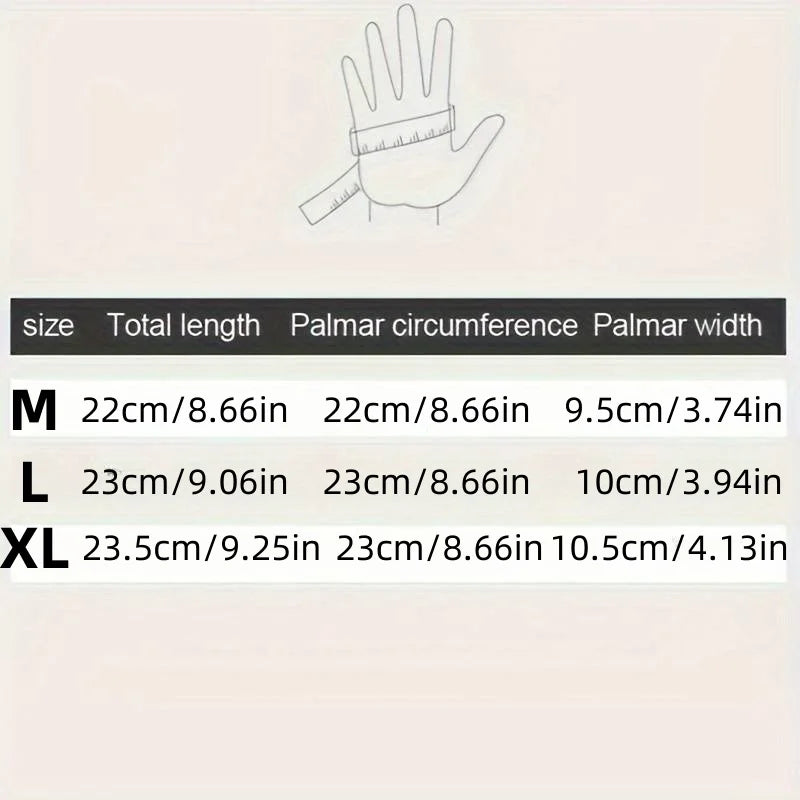 Winter Gloves for Men Waterproof Windproof Gloves Snowboard Motorcycle Riding Warm Touchscreen Zipper Glove