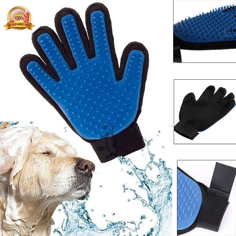 Pet Cat Dog Grooming Bath Magic Glove - Hair Massage Mitt 