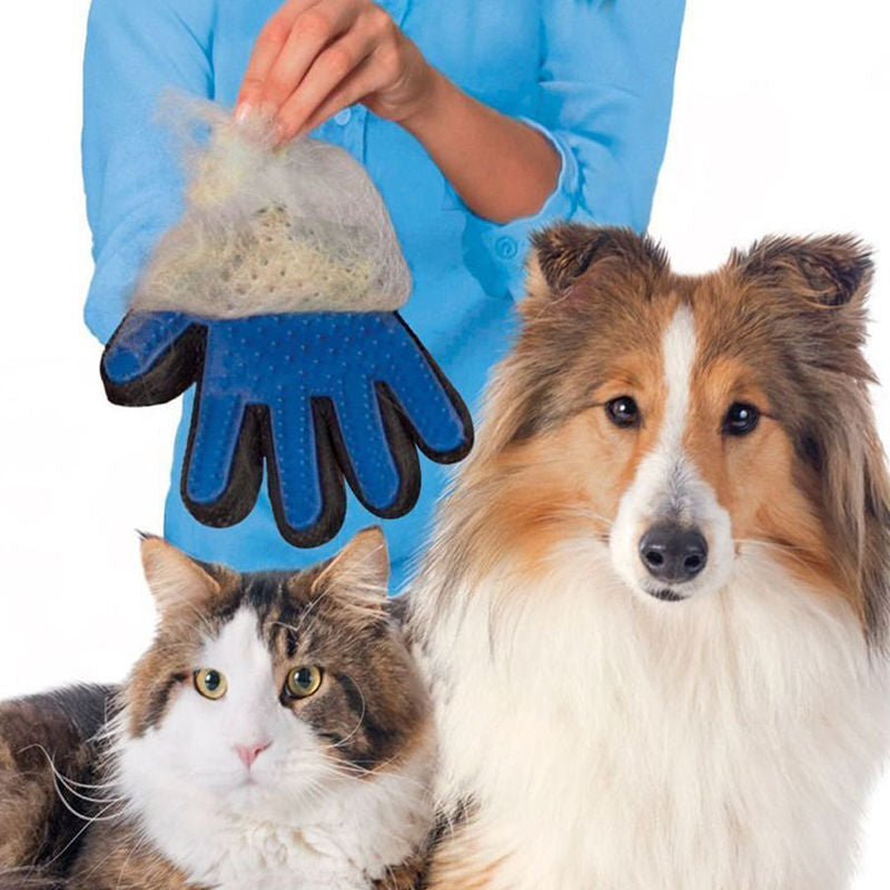 Pet Cat Dog Grooming Bath Magic Glove - Hair Massage Mitt 