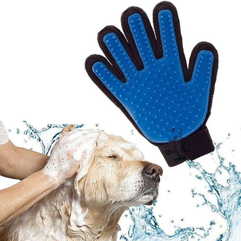 Pet Cat Dog Grooming Bath Magic Glove - Hair Massage Mitt 