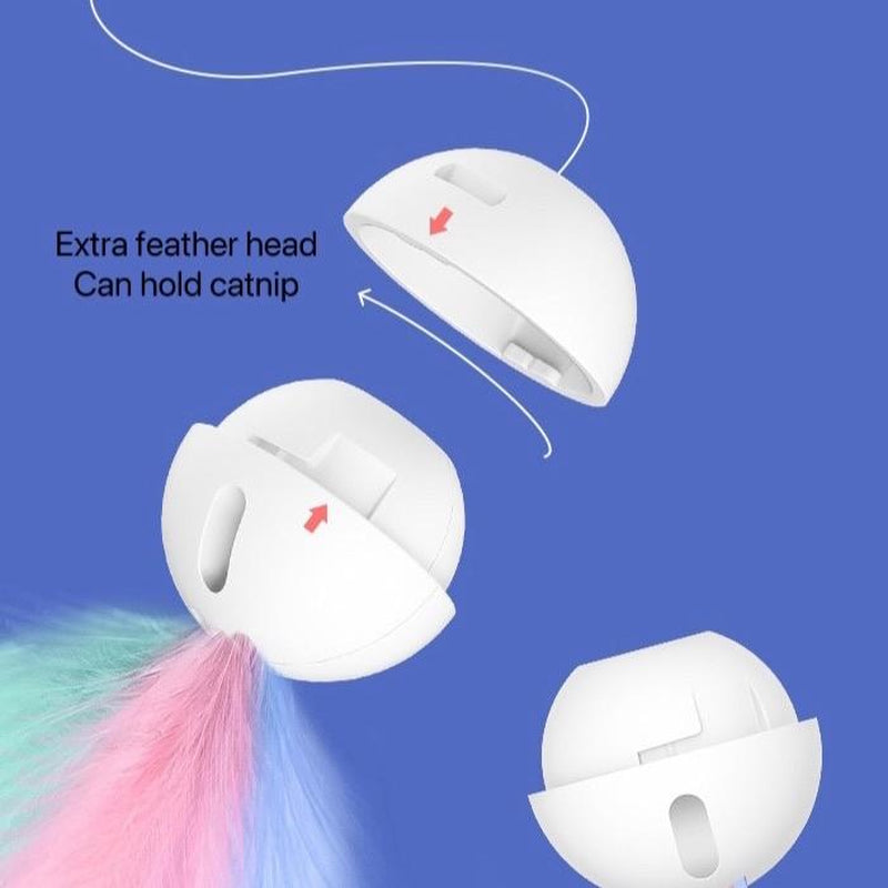 3 in 1 Laser Pointer Cat Teaser Catnip Holder Expandable