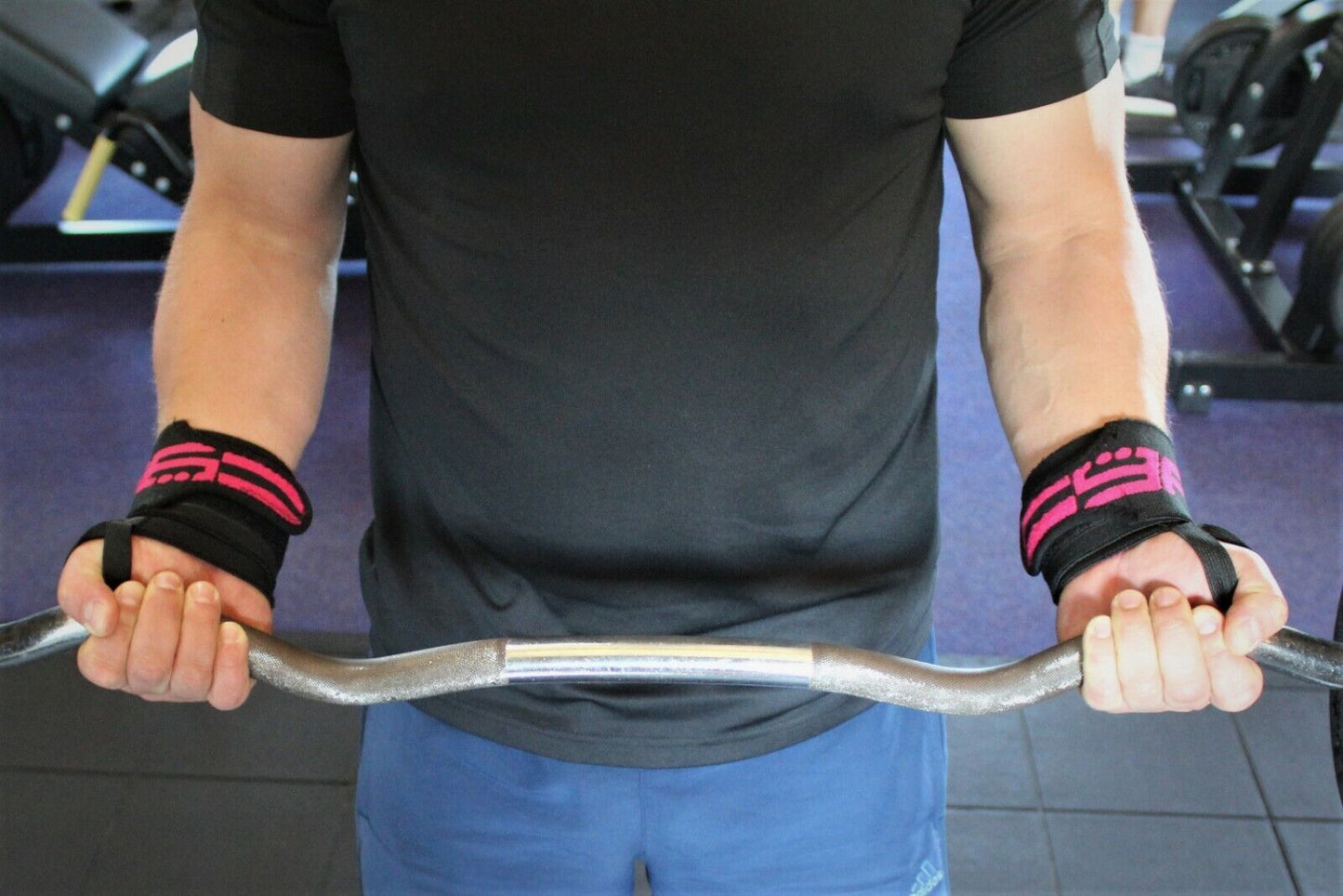Wrist Wraps Padded Weight Lifting-Gym Straps Support Grip 