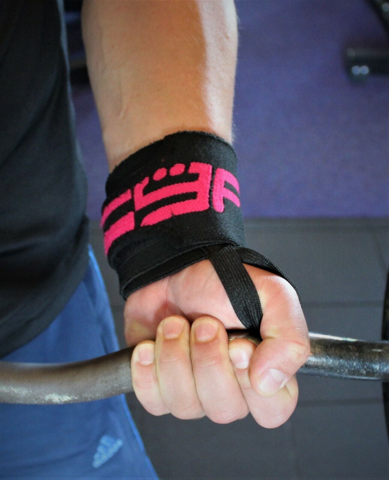 Wrist Wraps Padded Weight Lifting-Gym Straps Support Grip 