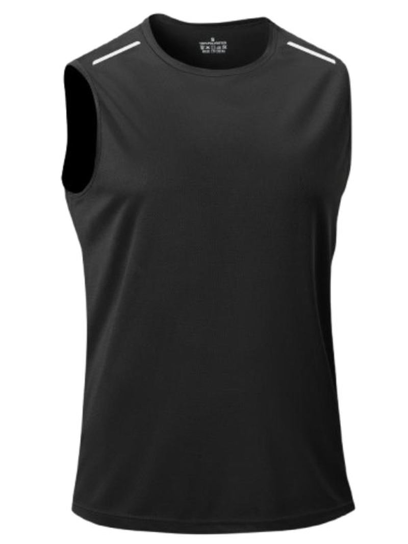 Men Solid Color Breathable Quick Dry Tank Top