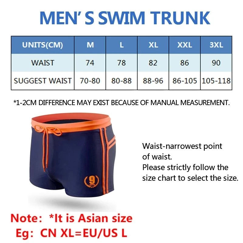 Men Breathable Swim Trunks 