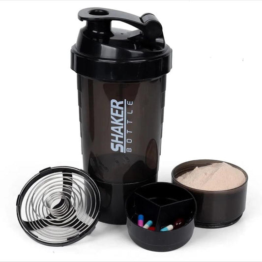 3 Layer Protein Shaker Bottle