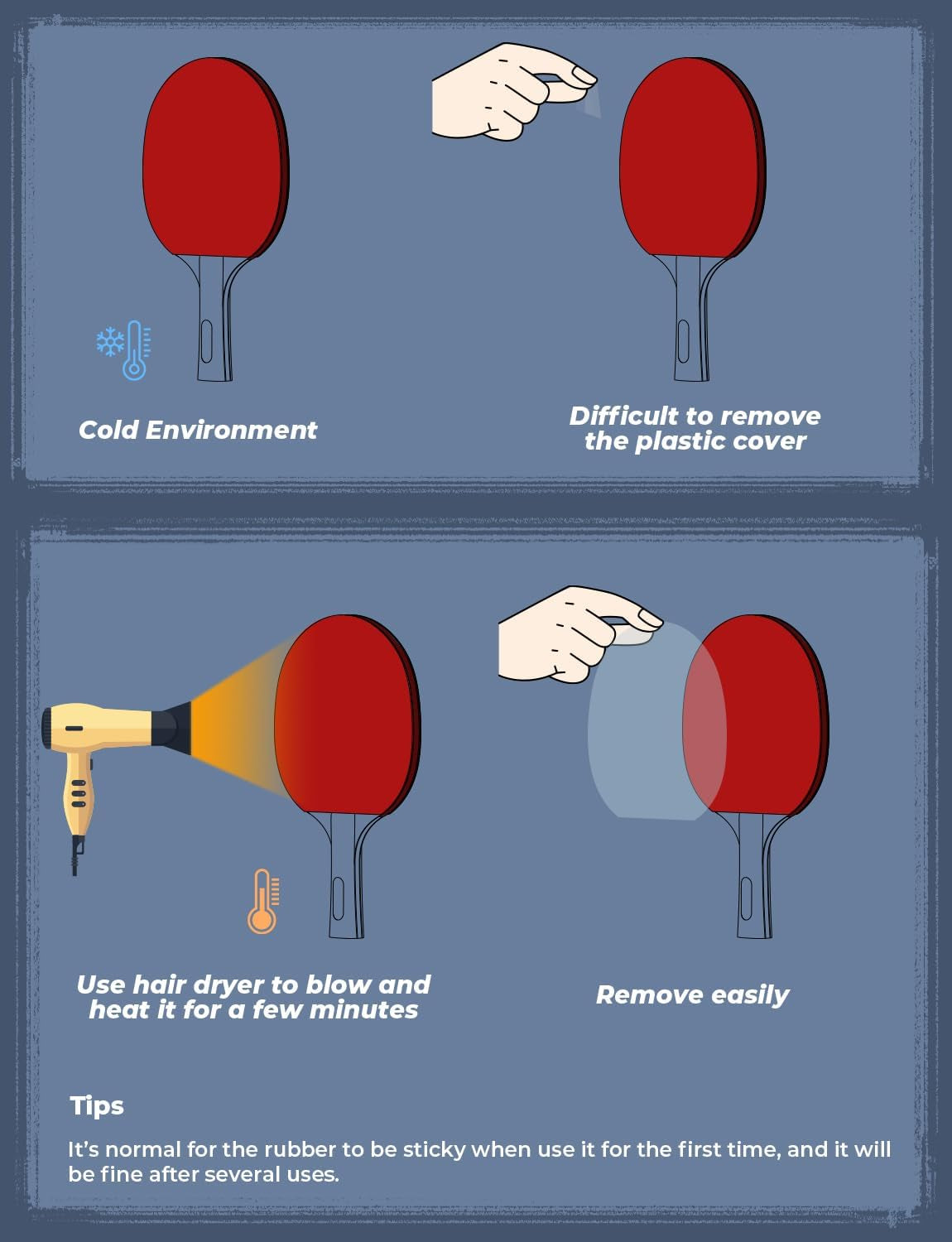 Table Tennis Set Portable Ping Pong Set with 4 Premium Table Tennis Paddles, 8 Professional Game Balls and Portable Storage Bag